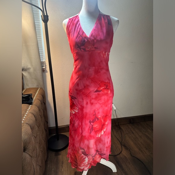 COPY - Vintage Y2k floral hot pink dress size 3 - Picture 16 of 17